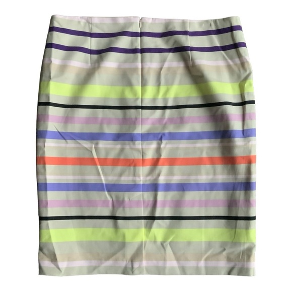 Lord & Taylor Striped Rainbow Colorblock Pencil skirt size 16 - Picture 2 of 4